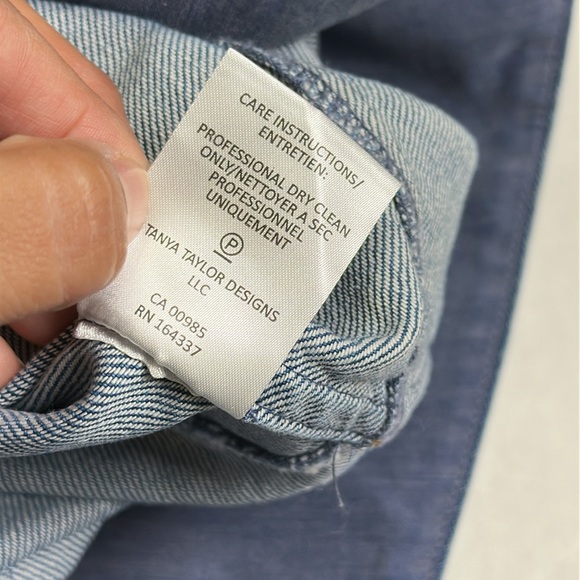 Tanya Taylor Hudie Denim Midi Jean Skirt Plus Size 20 Medium Indigo Blue NWT - Picture 11 of 13